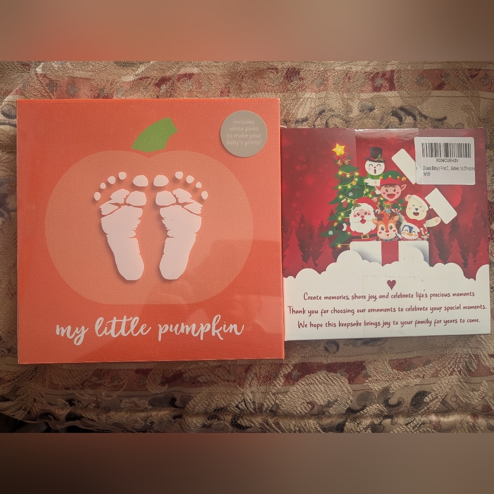 Babies First Pumpkin And Christmas